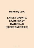 Mortuary Law Study Guide 2025&ndash;2026 &vert; Funeral Service Law&comma; Ethics & Regulations Exam Prep
