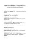 ONTARIO OIT COMPREHENSIVE STUDY GUIDE 2026 FULL QUESTIONS AND SOLUTIONS GRADED A&plus;
