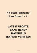 NY State Mortuary Law Exam 1&ndash;4 &vert; New York Funeral Director Law Practice Exams & Study Guide 2025&ndash;2026