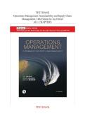 TEST BANK Operations Management&colon; Sustainability and Supply Chain Management &lpar;14TH ED&rpar; by Jay Heizer &vert;ALL CHAPTERS