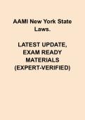 AAMI New York State Laws Study Guide &vert; Funeral Service & Mortuary Law Exam Prep 2025&ndash;2026