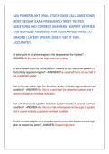 ASA POWERPLANT ORAL STUDY GUIDE &lpar;ALL QUESTIONS&rpar;  MOST RECENT EXAM FREQUENTLY MOST TESTED  QUESTIONS AND CORRECT ANSWERS &lpar; EXPERT VERIFIED  AND DETAILED ANSWERS&rpar; FOR QUARANTEED PASS &vert; A&plus;  GRADED &vert; LATEST UPDATE 2026 &excl;&excl;&excl; GET IT 100&percnt;  ACCURATE&excl;&excl; 