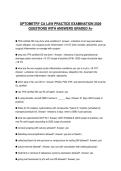 OPTOMETRY CA LAW PRACTICE EXAMINATION 2026 QUESTIONS WITH ANSWERS GRADED A&plus;
