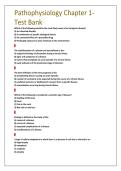Pathophysiology Chapter 1-  Test Bank 