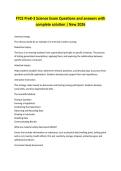 FTCE PreK-3 Science Exam Questions and answers with complete solution &vert; New 2026