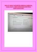 NGN ATI ADULT ADVANCED MEDICAL SURGICAL retake level 3 &lpar;MED SURG&rpar; EXAM 2023 REAL EXAM QUESTIONS