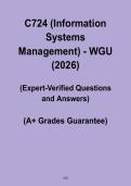 WGU C724 Information Systems Management Study Guide PDF &ndash; Complete Exam Prep & Course Review