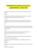 TCOLE BPOC Exam Questions and answers &vert; Updated RATED A&plus; &vert; 2026 &vert; NEW 