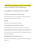 PHM 250 Exam Questions with Correct Solutions