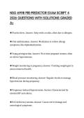 NSG 6998 PRE-PREDICTOR EXAM SCRIPT 4 2026 QUESTIONS WITH SOLUTIONS GRADED A&plus;