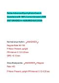 Relias Advanced Dysrhythmia Exam A Questions and Correct Answers &vert; Latest Updated 2026&sol;2027 &vert; Graded A&plus;&period;
