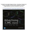 Test Bank - Advertising & Imc Principles And Practice&comma; 11th Edition &lpar;Moriarty&comma; 2026&rpar; Chapter 1-18 &vert; All Chapters