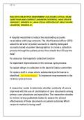 WGU D514 OBJECTIVE ASSESSMENT &lpar;OA&rpar; EXAM &vert; ACTUAL EXAM QUESTIONS AND CORRECT ANSWERS &lpar;VERIFIED&rpar; &vert; NEW UPDATE 2026&sol;2027 &vert; GRADED A&plus; &vert; ANALYTICAL METHODS OF HEALTHCARE LEADERS &vert; GRADED A&plus;&period;