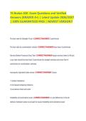 T4 Brakes ASE&colon; Exam Questions and Verified Answers &lpar;GRADED A&plus;&rpar; &vert; Latest Update 2026&sol;2027 &vert; 100&percnt; GUARANTEED PASS &vert; NEWEST VERSION&excl;&excl;
