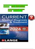 Test Bank Current Medical Diagnosis and Treatment 2024 63rd Edition Maxine Papadakis Stephen McPhee Complete Chapters 1-42 Medical Exam Questions 2026 ISBN 9781264263260 A&plus;
