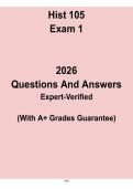 HIST 105 Exam 1 Study Guide &vert; Texas A&M Practice Questions