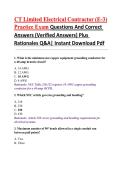 CT Limited Electrical Contractor &lpar;E-3&rpar; Practice Exam Questions And Correct Answers &lpar;Verified Answers&rpar; Plus Rationales 2026 