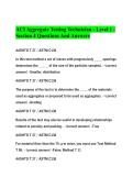 ACI Aggregate Testing Technician - Level 1 - Section 4 Questions And Answers