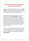 Adult Health Exam &num;2- NUR 326 Question and  answers already passed 2026 