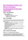 TEST BANK&colon; Potter and Perry's Canadian Fundamentals of Nursing &lpar;7th Ed&rpar; 2026&sol;2027 &vert; NGN & CNO Ready