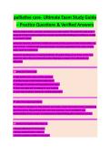 CERTIFICATION FOR HOSPICE AND PALLIATIVE NURSING COMPLETE EXAM STUDY GUIDE 2026&sol;2027 WITH VERIFIED QUESTIONS AND ANSWERS