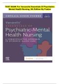 Test Bank for Varcarolis Essentials of Psychiatric Mental Health Nursing 5th Edition by&colon; Chyllia D Fosbre&comma; All Chapters &vert;&vert; Latest Edition 2026