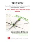 Business Ethics&colon; Decision Making for Personal Integrity & Social Responsibility&comma; 6th Edition &lpar;Laura P&period; Hartman&comma; Joseph R&period; DesJardins & Chris MacDonald&rpar; &ndash; Complete Test Bank Chapters 1&ndash;10
