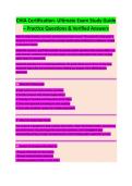 CHIA CERTIFICATION EXAM QUESTIONS WITH CORRECT VERIFIED ANSWERS 2026&sol;2027 &vert;&vert; GUARANTEED PASS