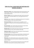 OSSF DR ACTUAL EXAM PAPER 2026 QUESTIONS WITH ANSWERS GRADED A&plus;