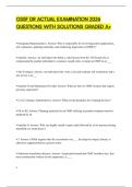 OSSF DR ACTUAL EXAMINATION 2026 QUESTIONS WITH SOLUTIONS GRADED A&plus;