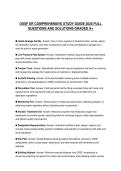 OSSF DR COMPREHENSIVE STUDY GUIDE 2026 FULL QUESTIONS AND SOLUTIONS GRADED A&plus;