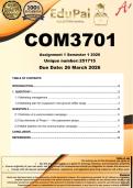 COM3701 Assignment 1 &lpar;COMPLETE ANSWERS&rpar; Semester 1 2026 - DUE 26 March 2026&semi;