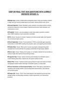 OSSF DR FINAL TEST 2026 QUESTIONS WITH CORRECT ANSWERS GRADED A&plus;