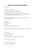 CBAD 201 FINAL EXAM QUESTIONS AND ANSWERS
