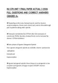 NU 578 UNIT 1 FINAL PAPER ACTUAL 3 2026 FULL QUESTIONS AND CORRECT ANSWERS GRADED A&plus;