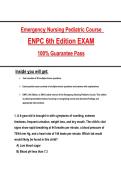 Emergency Nursing Pediatric Course ENPC 6th Edition EXAM Questions and Answers &vert; Latest 2026-2027 Update &vert; Graded A&plus; &vert; 100&percnt; Guarantee Pass&period;