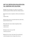NUFT 202 CERTIFICATION EVALUATION 2026 FULL QUESTIONS WITH SOLUTIONS