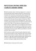 NUR 221 EXAM 2 88 FINAL PAPER 2026 COMPLETE ANSWERS VERIFIED