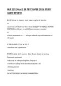 NUR 221 EXAM 2 88 TEST PAPER 2026 STUDY GUIDE REVIEW