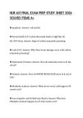 NUR 631 FINAL EXAM PREP STUDY SHEET 2026 SOLVED ITEMS A&plus;