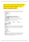 EDUC 701 QUIZ 1 &lpar;APA STYLE&rpar;&colon; 2026&sol;2027 UPDATE QUESTIONS & VERIFIED ANSWERS &mdash; 100&percnt; CORRECT&comma; EXAM-READY GUIDE
