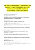 PYC 1511&sol; PYC1501 Assignment 1 Semester 1 2022 Q&sol;A Assignment 1 is based on the following units&colon; Unit 1 - Human nervous system Unit 2 - Sensation and perception Unit 3 - Cognition Unit 4 - Memory