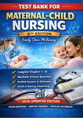 Latest Test Bank for Maternal-Child Nursing 6th Edition &vert; Emily Slone McKinney &vert; Complete Chapters 1&ndash;55 &vert; 2026 Exam Questions&comma; Verified Answers & Detailed Rationales &vert; Nursing Exam Prep Guide