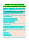 WHNP NCC EXAM COMPLETE STUDY GUIDE 2026&sol;2027 WITH VERIFIED QUESTIONS AND ANSWERS &vert;&vert; LATEST VERSION