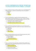ATI RN COMPREHENSIVE PREDICTOR RETAKE EXAM QUESTIONS WITH CORRECT ANSWERS 