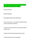 ACI Aggregate Testing Technician questions and answers graded a&plus; by experts
