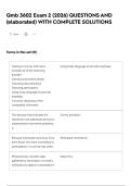 Qmb 3602 Exam 2 &lpar;2025&rpar; QUESTIONS AND &lpar;elaborated&rpar; WITH COMPLETE SOLUTIONS