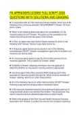 PA APPRAISERS LICENSE FULL SCRIPT 2026 QUESTIONS WITH SOLUTIONS AND GRADING