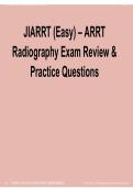 JIARRT &lpar;Easy&rpar; &ndash; ARRT Radiography Exam Review and Practice Questions &vert; Complete Registry Prep Guide &vert; 2026 Update