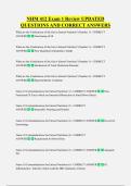 NHM 412 Exam 1 Review UPDATED  QUESTIONS AND CORRECT ANSWERS